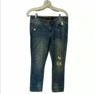 Harper Distressed Blue Jeans